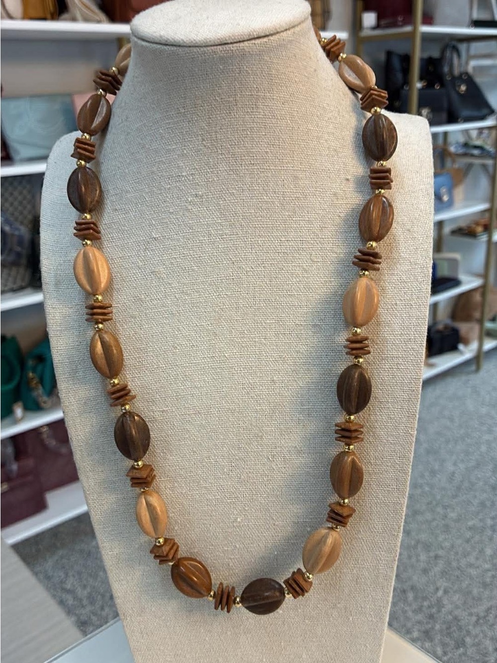 Wooden necklace